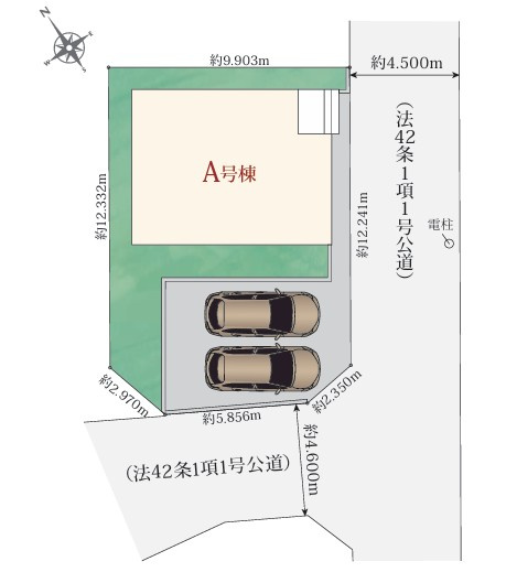 神戸市西区玉津町新方　新築戸建のその他|区画図です