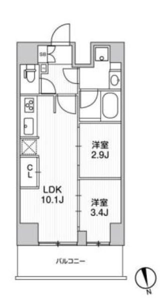 リテラス南千住サウスの間取り