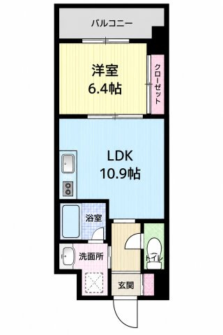 【間取り】 | シティーコート大小路2