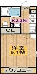 船橋市習志野台４丁目のアパートの間取り