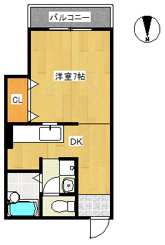 クリスタルコートⅠの間取り