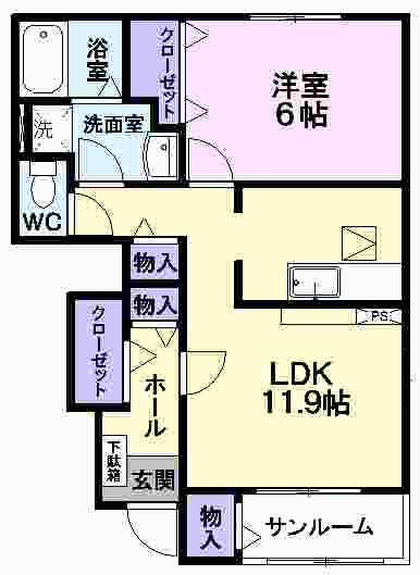 ＭＩＲＡＩの間取り|間取図
