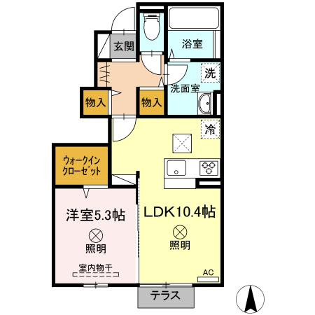 ミントリーフの間取り