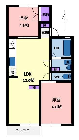 エステート瀬谷の間取り