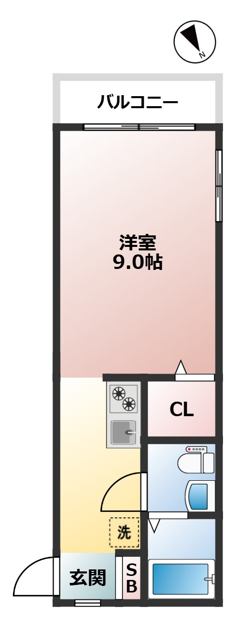 ジュンベリー　ペット相談　ネット無料　角部屋の間取り