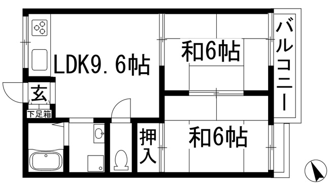 【間取り】 | グランビューＢ棟