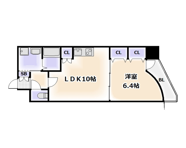 【間取り】 | S-RESIDENCE学園坂（エスレジデンス学園坂）