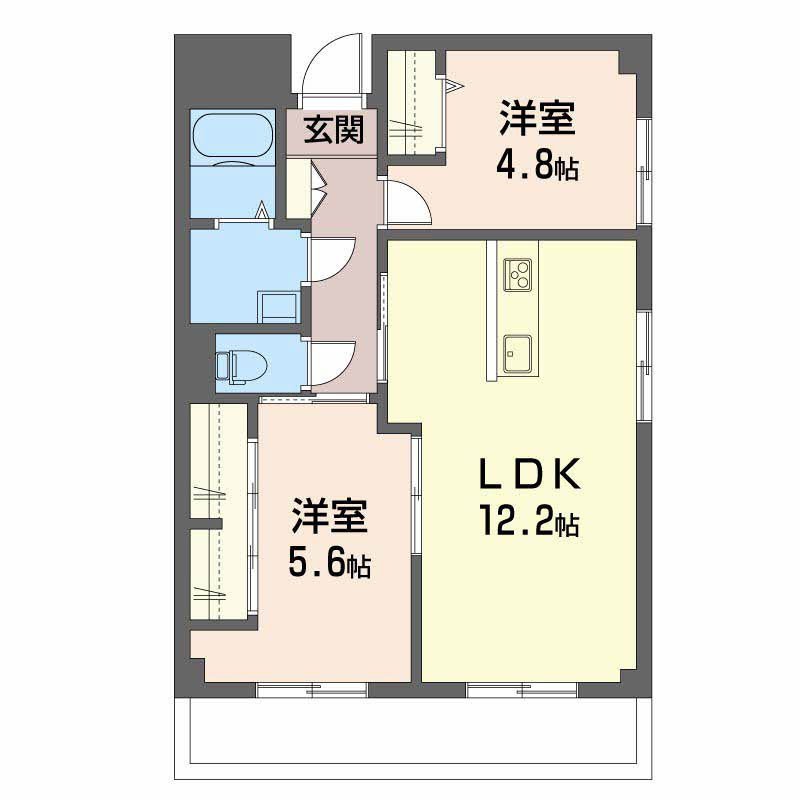 メゾン中塚の間取り