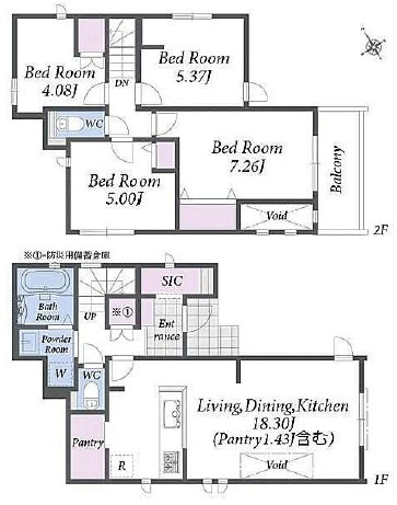 【間取り】 | 藤沢市辻堂東海岸2丁目 新築戸建 全4棟