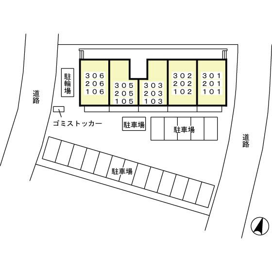 プロスパー　Aの区画図