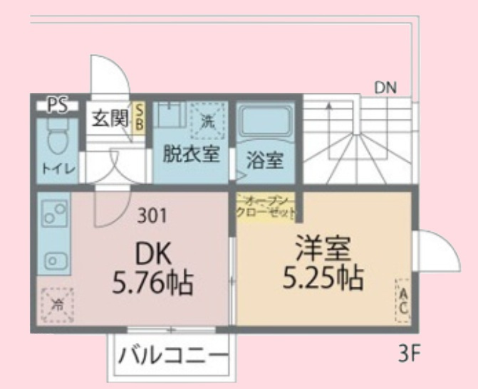 カインドネス北浦和の間取り