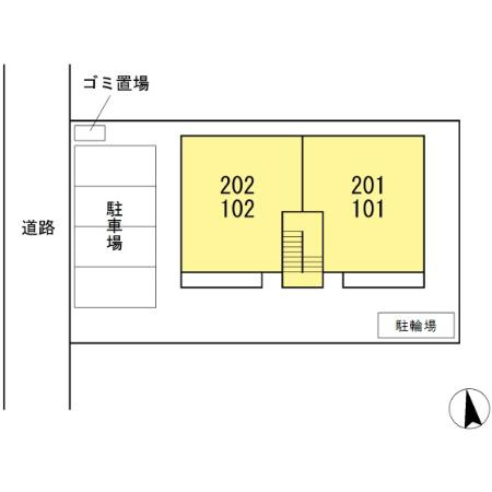 レジデンス新宮の区画図