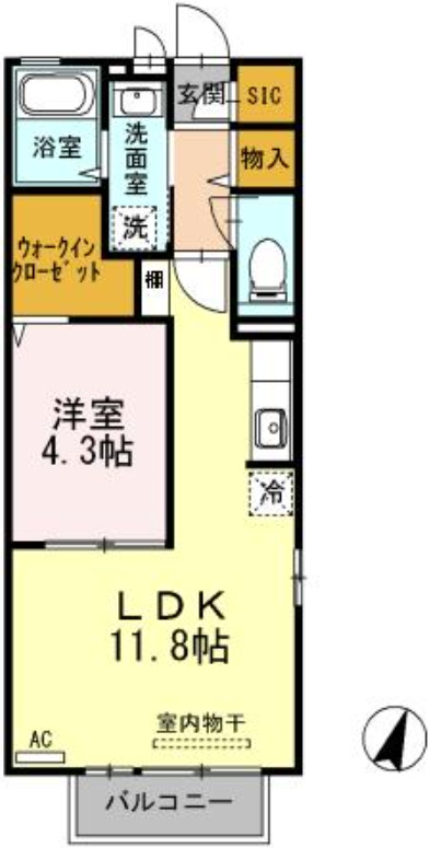 ルミエール梅園の間取り