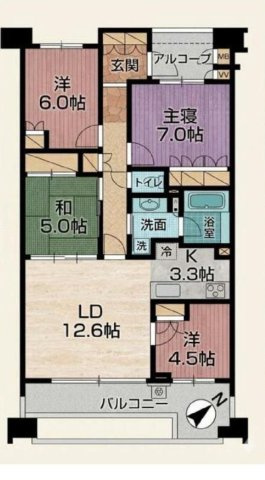 ザ・岡本プレミアムの間取り