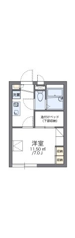 レオパレスＭ．Ｔｒｅｅ　Ⅲの間取り