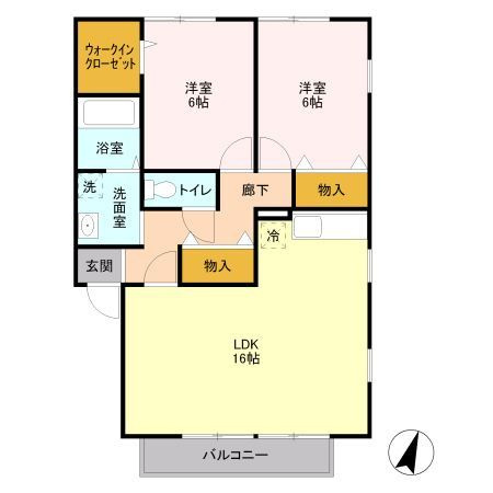 【間取り】 | サンモール・ソシア　１