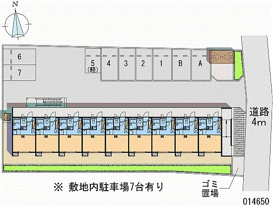 レオパレスルミエール藍の区画図