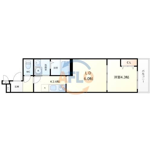 フジパレス杉本町ノースの間取り|フジパレス杉本町ノース　間取り