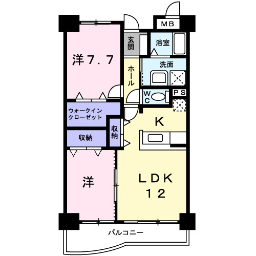 【間取り】 | ラフレシールＡ
