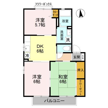 【間取り】 | シャーメゾン新堂Ⅱ