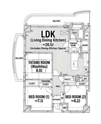 【間取り】 | ロワジール伊豆一碧 壱番館