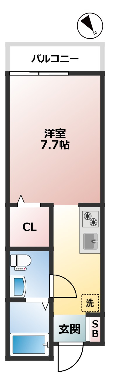 ジュンベリー　ペット相談　ネット無料　陽当たり良好の間取り