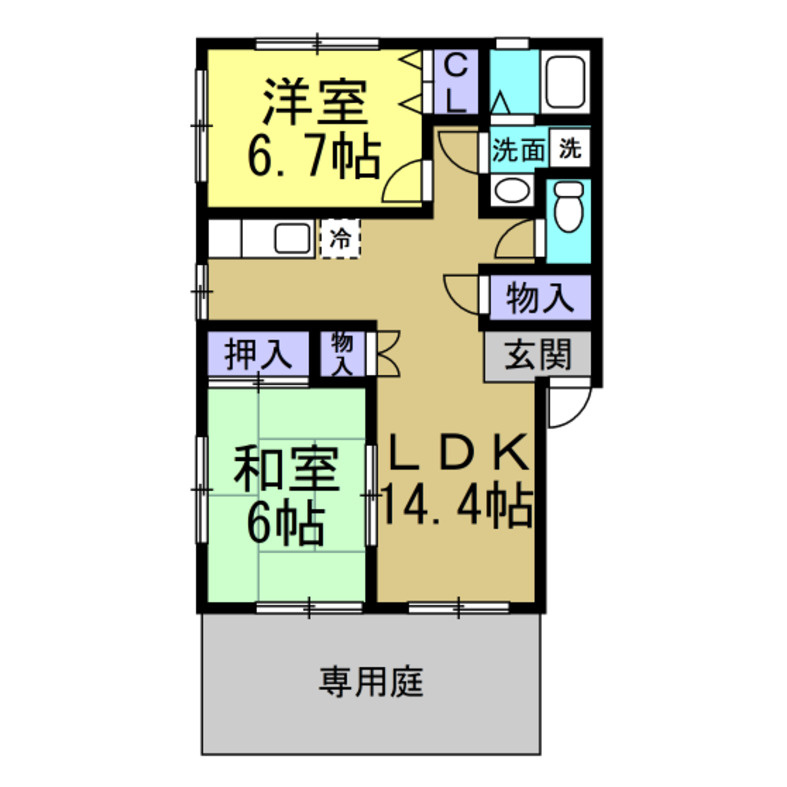 ボヌールの間取り