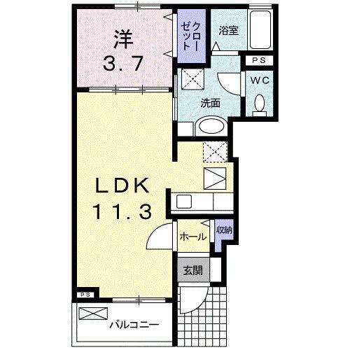 ジュネス・クラールの間取り