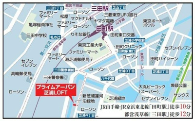 【地図】 | プライムアーバン芝浦LOFT