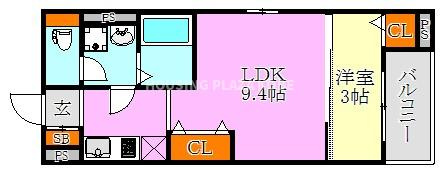 リアライズ垂水Ⅱの間取り