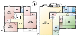 【間取り】 | 星和台２丁目　中古戸建 | 図面と現況が異なる場合は現況を優先します