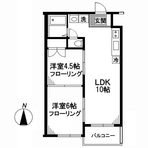 クランツ目黒の間取り