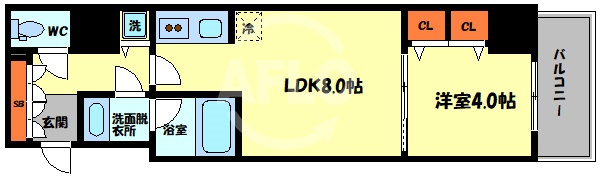 RISINGMaison本町橋の間取り|RISING Maison 本町橋　間取り