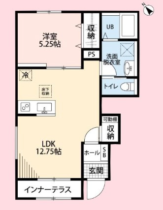 リーブルファイン鷲宮駅Ⅴの間取り