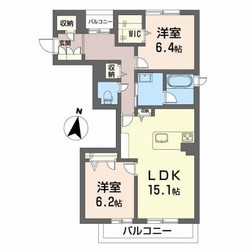 シャーメゾンリバーダイヤの間取り