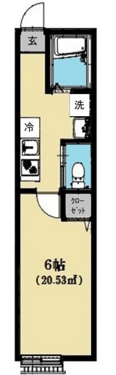 フラットフィールド市川の間取り