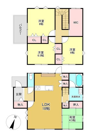 近江八幡市安土町西老蘇の間取り