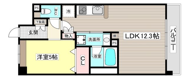 【間取り】 | クオーレ西宮北口Ⅱ