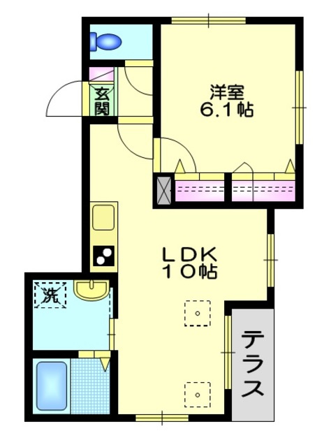 ラフィネ山王の間取り