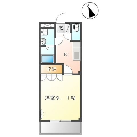 サンシャインアイ　　刈谷市近郊の賃貸ならクラスホーム刈谷店の間取り