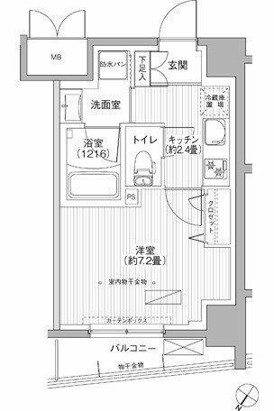 ルヴェール日本橋小伝馬町の間取り