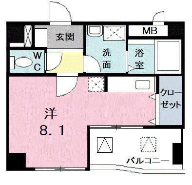 所沢市御幸町の賃貸マンションの間取り