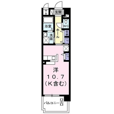 ソレアード　小柳の間取り
