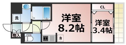 【間取り】 | ファーストフィオーレ玉造グレイス　仲介手数料無料