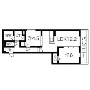 セジュール長岡天神の間取り