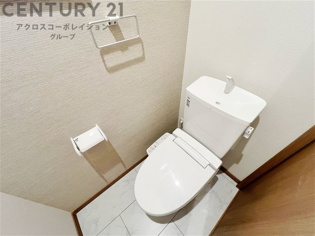 温水洗浄便座付トイレは温水洗浄機能により、暖かい水でおしりを洗浄することができ、冷たい水を使う従来の便座に比べ、温水洗浄機能で暖かいトイレを提供し、快適な使用を可能にします。