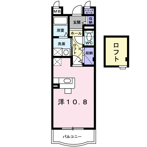 【間取り】 | シャンポールＡ