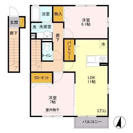 【間取り】 | Ｋ･Ｉｓｌａｎｄ　弐番館