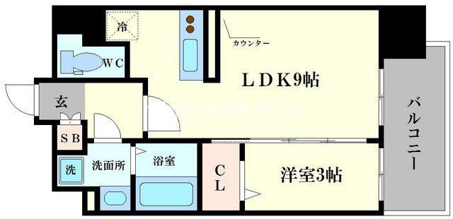 LC難波南Ⅱの間取り