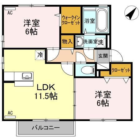 【間取り】 | リビングタウン観音寺D棟